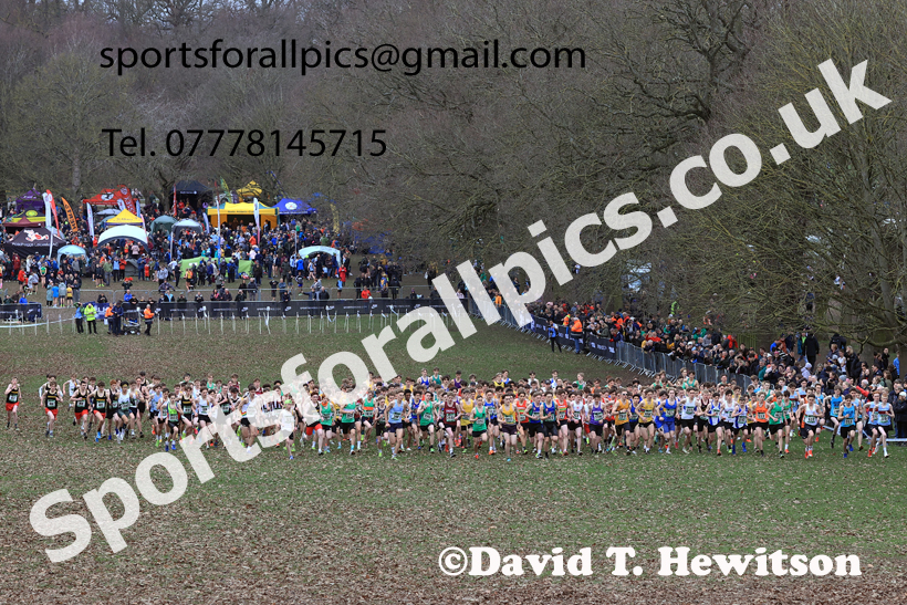 Mens Under-17s 2026 UK CAU Inter Counties Cross Country, Wollaton Park, Nottingham. Photo: David T. Hewitson/Sports for All Pics